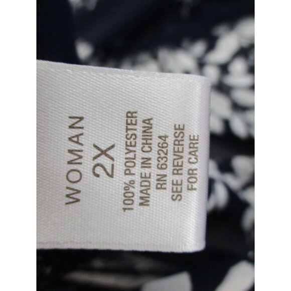 Roz Ali Floral Watercolor Kimono Cardigan Open Front Lightweight Layering 2X - Picture 3 of 11